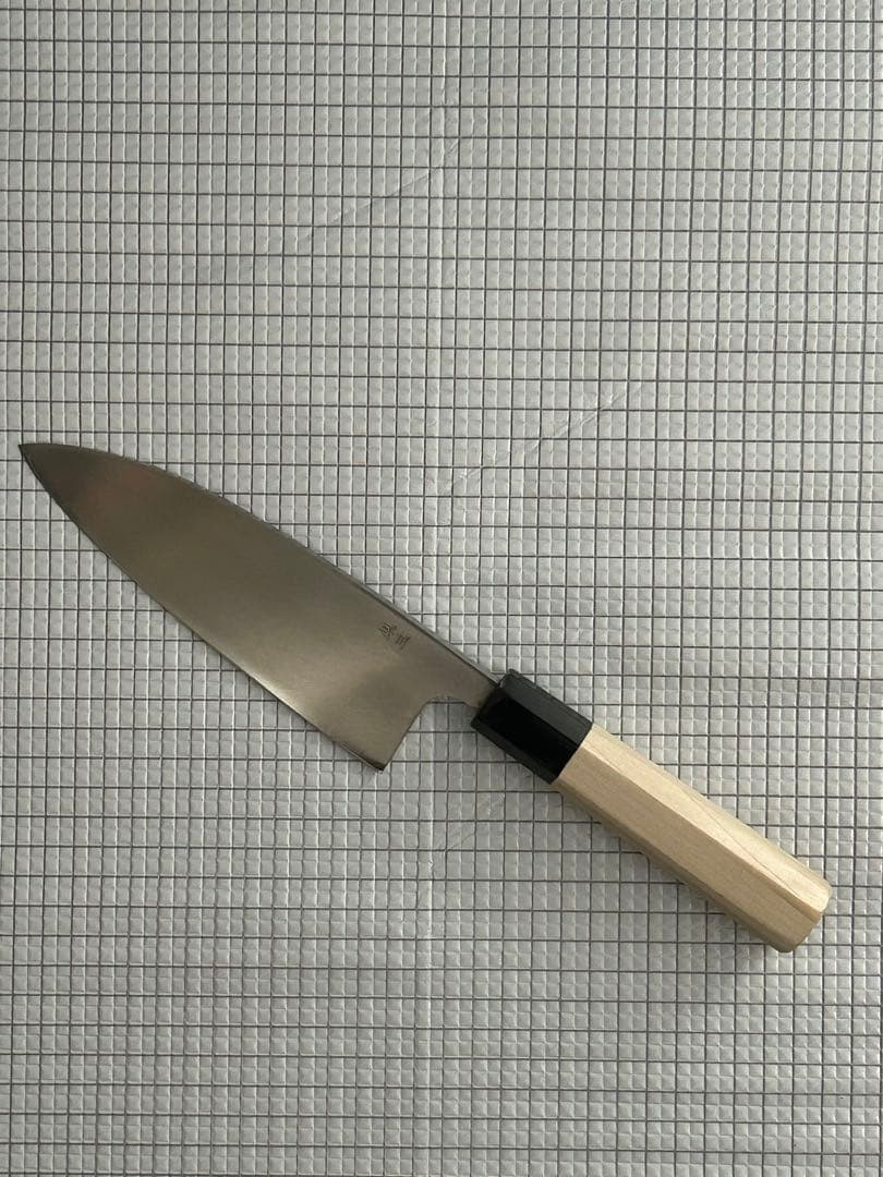 包丁 出刃包丁 銀三 165mm 水牛八角柄 ステンレス ③