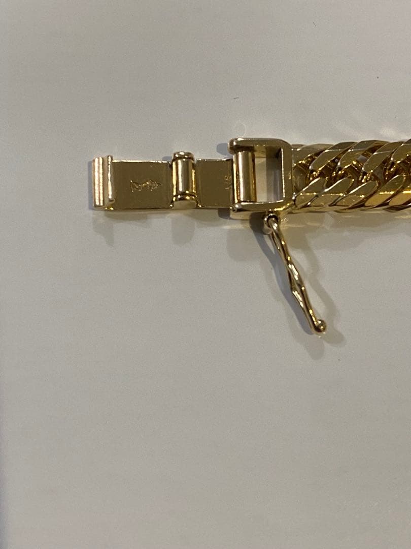 K18 喜平8面トリプルブレスレット20.2g造幣局マーク刻印入