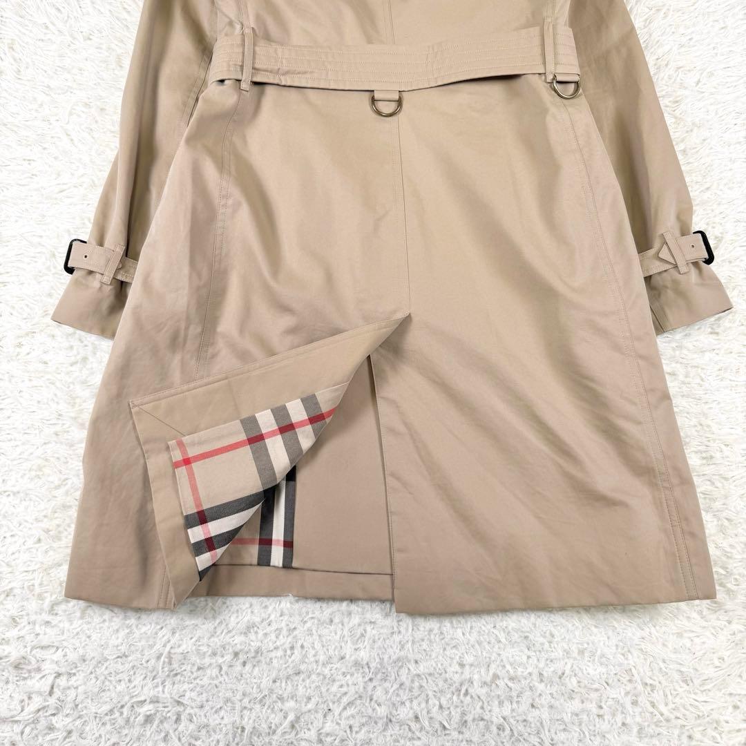 大きい バーバリー ケンジントン トレンチコート ロング メガチェック XL