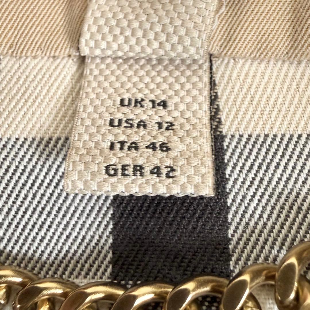 大きい バーバリー ケンジントン トレンチコート ロング メガチェック XL