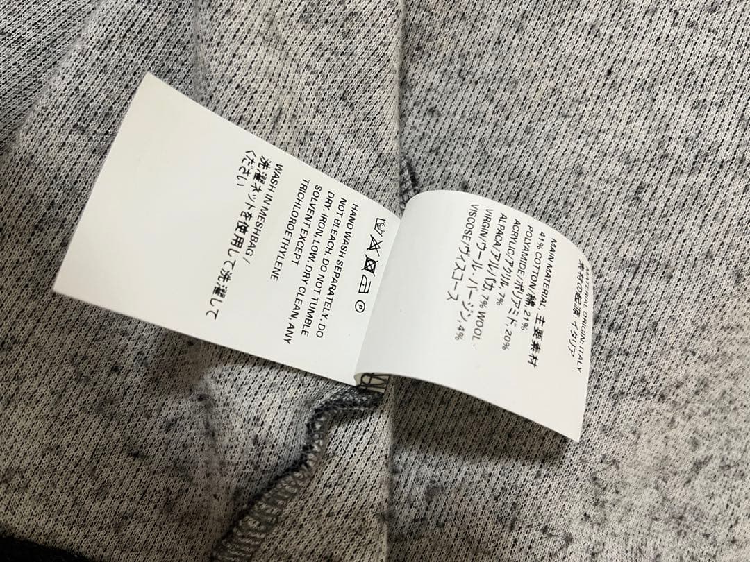 OURLEGACY SHRUNKEN FULL ZIP POLO 46 モヘア