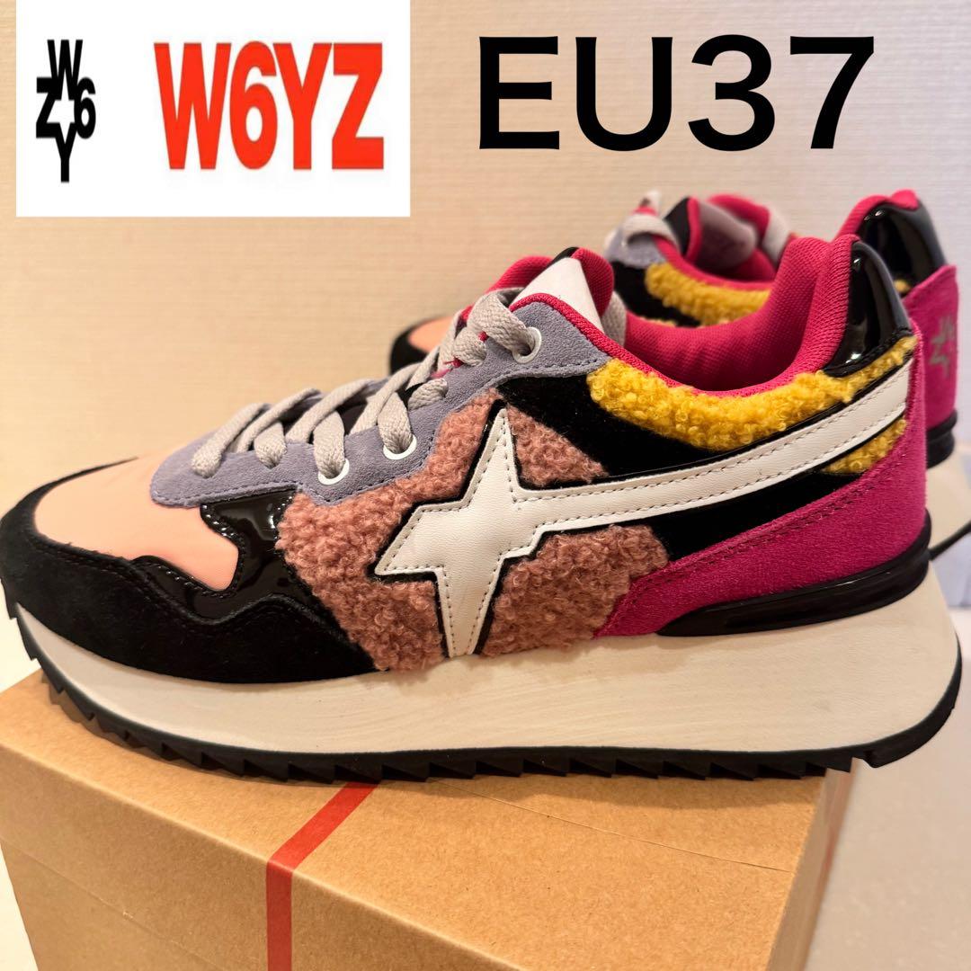 EU37 新品箱付き　W6YZ ウィズ YAK-W カラフル 厚底スニーカー