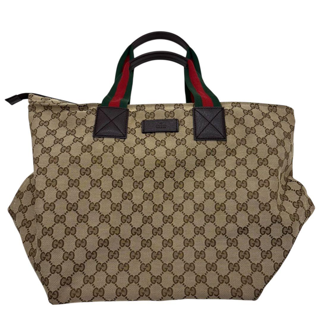 [鑑定済] グッチ GUCCI トートバッグ 131231 シェリーライン