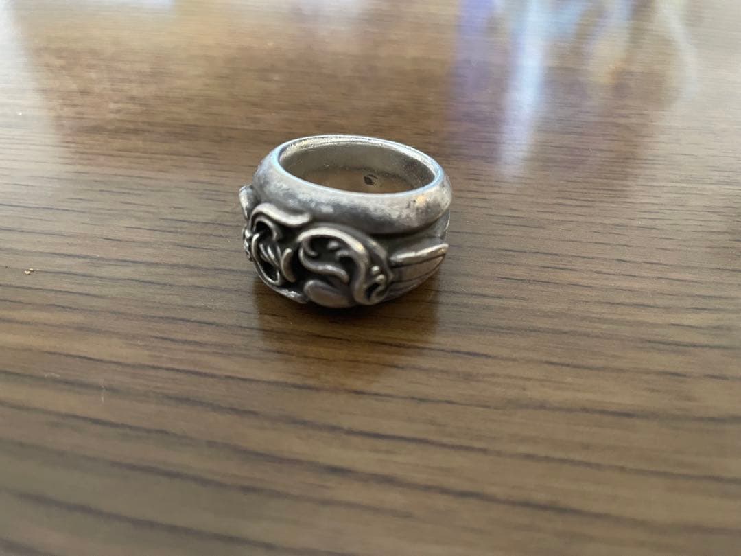 本物クロムハーツ　ダガーハートリング　22号　インボイス原本つき