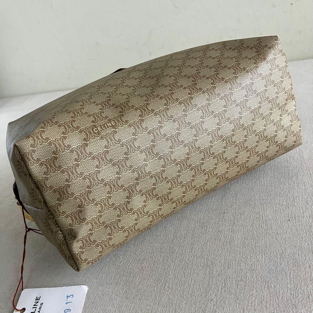 バッグ Celine Macadam Vanity Pouch Bag Brown