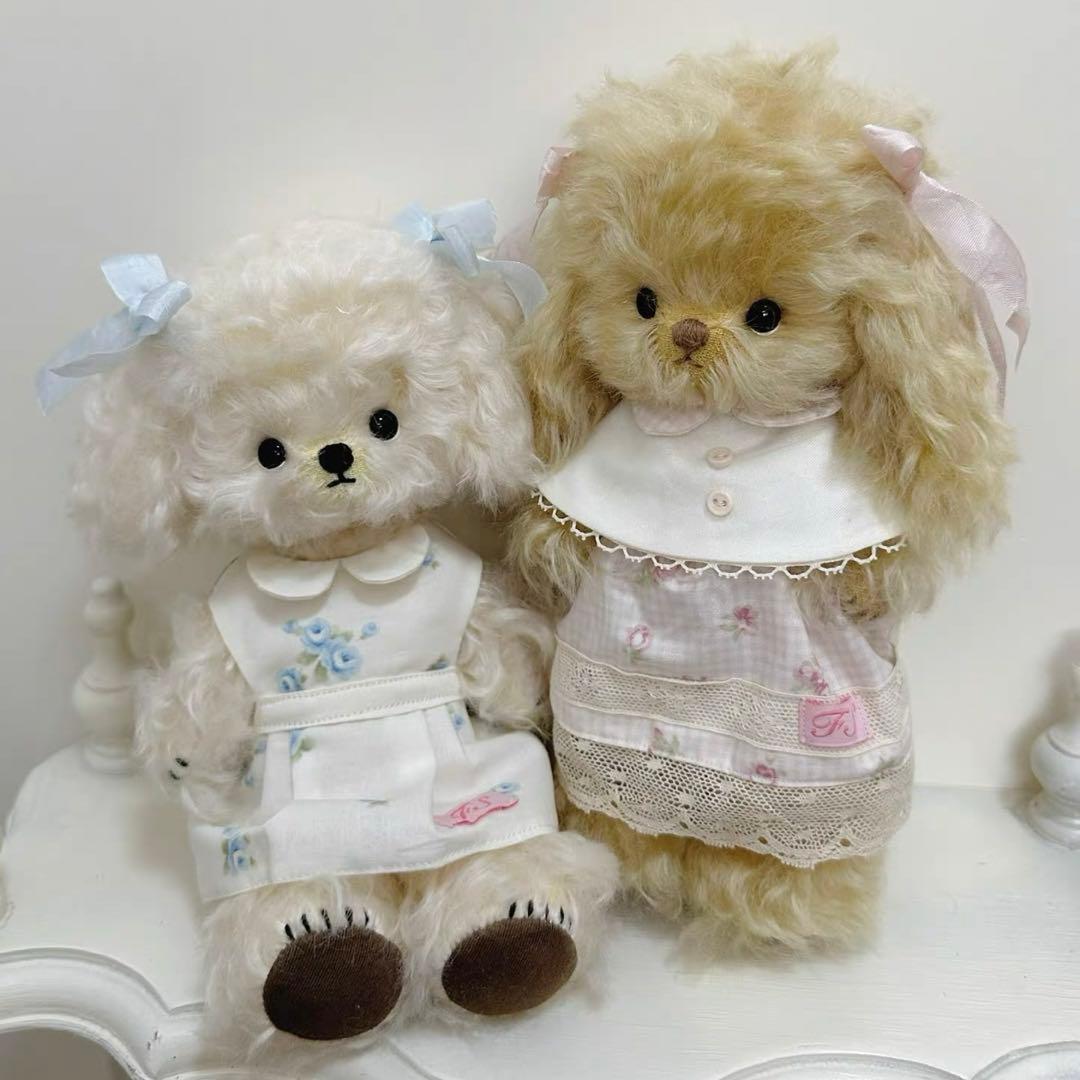 ふわふわマルチーズ アーティストベア ぬいぐるみ ハンドメイド 海外作家様 犬