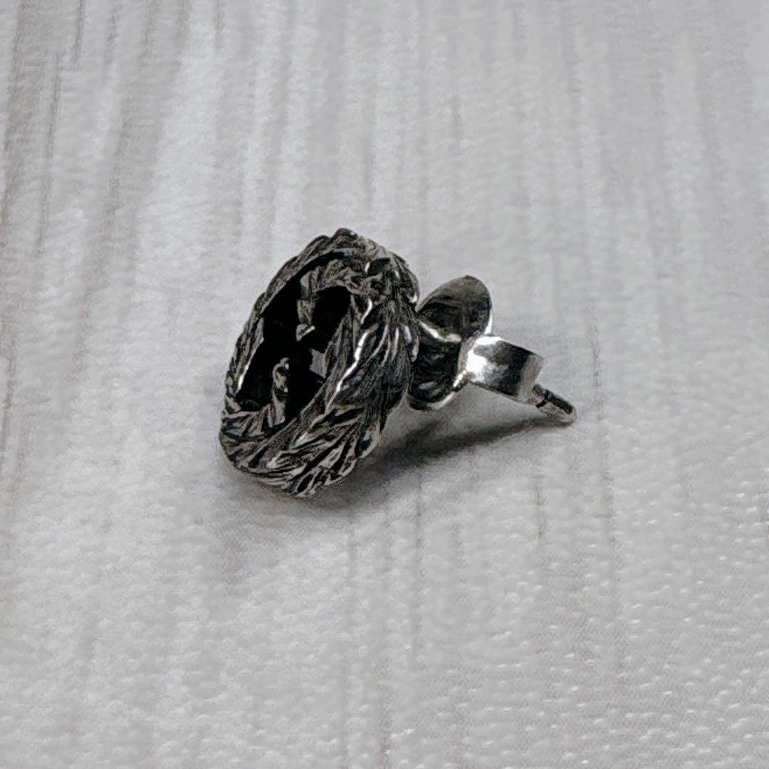 美品✨ GUCCI ピアス アラベスク インターロッキング GG 片耳 シルバー