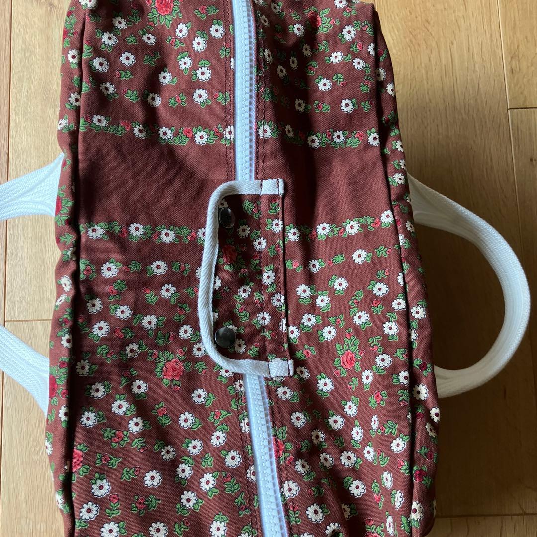 ベルンハルトウィルヘルム　花柄ボストンバッグ ブラウン