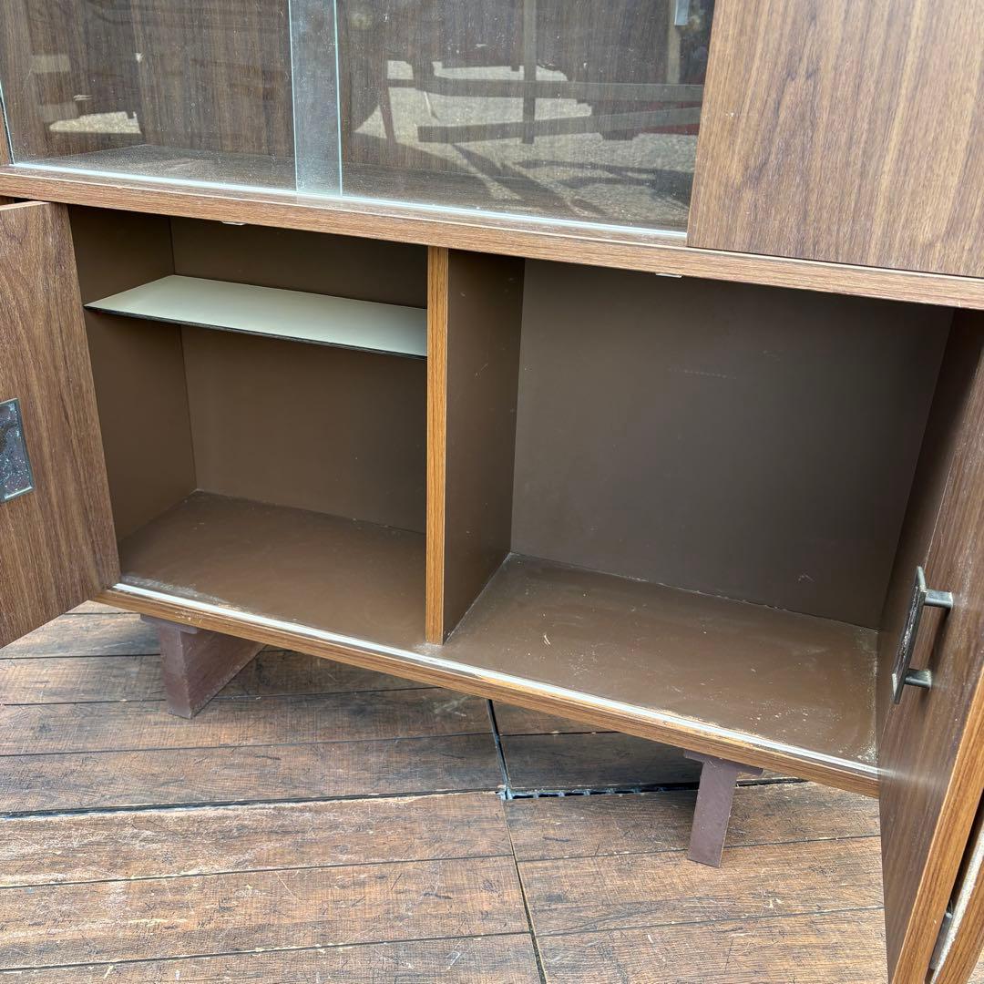 昭和レトロ サントリーウイスキー ミッドセンチュリー古家具 飾り棚 サイドボード