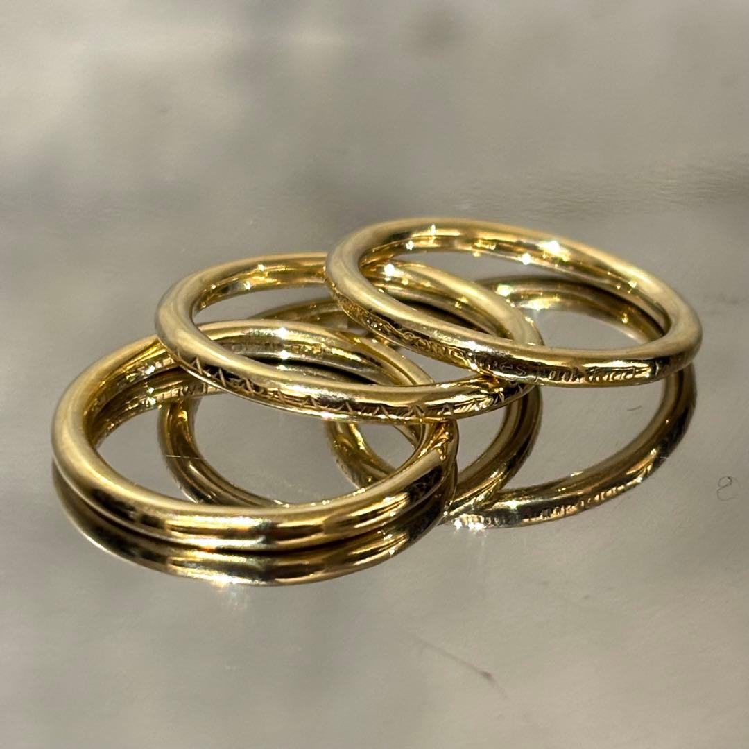 END CUSTOM JEWELLERS エンド リング 3連 ソロイスト