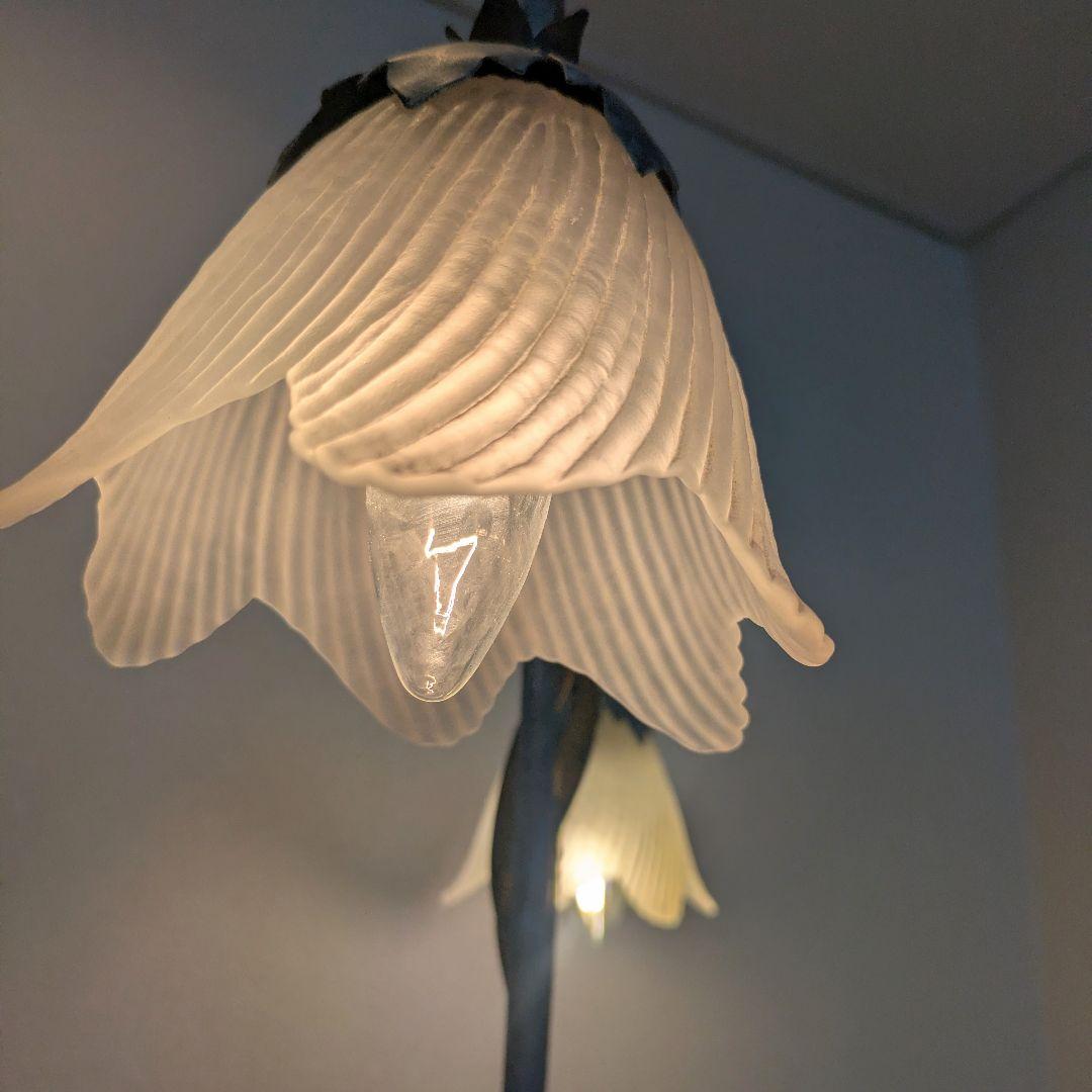 イタリア製 アンティーク調 青銅色フロアライト フロアスタンド 2灯 希少品