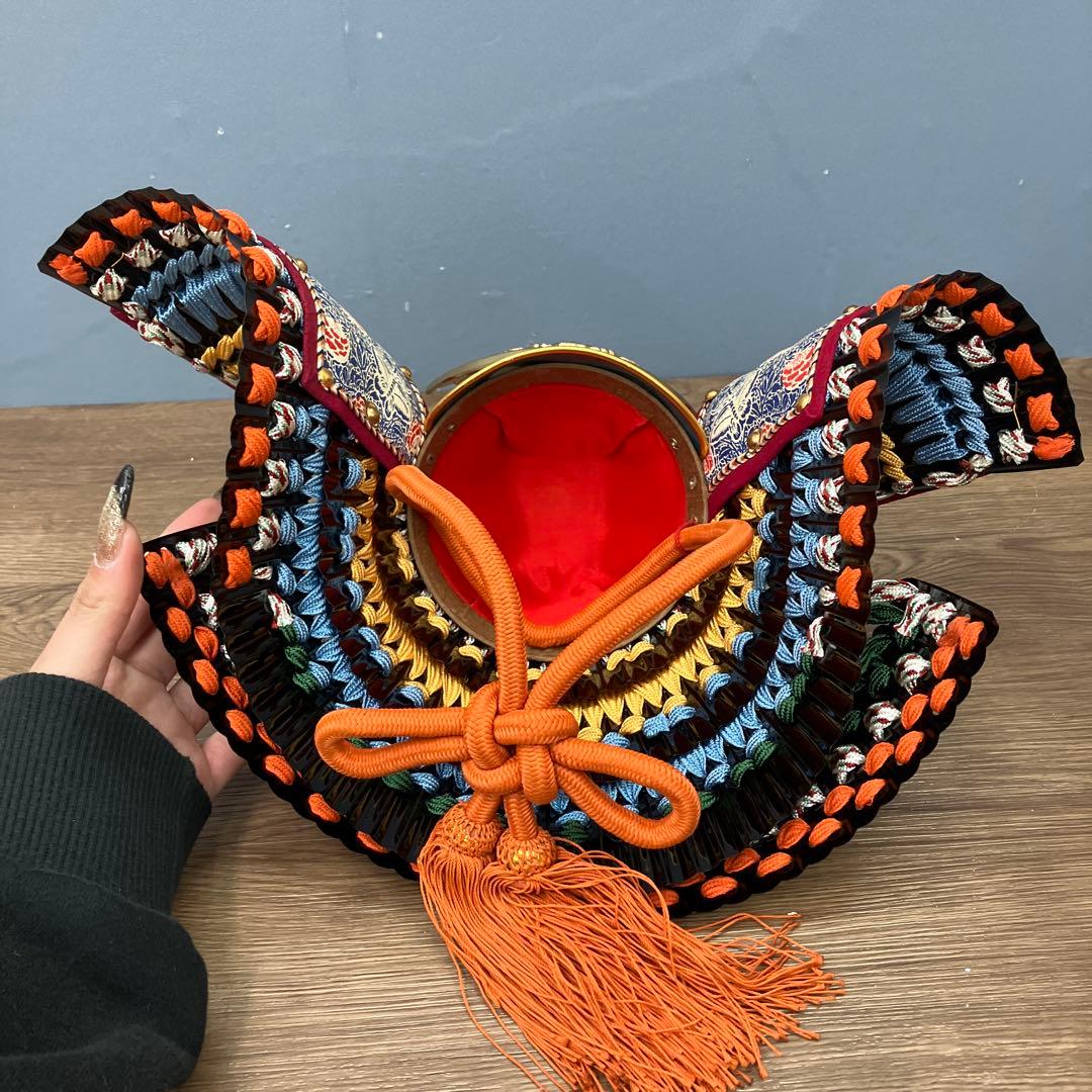 A-2 昭和レトロ 五月人形 兜飾り 雄山作 大鍬形 10号程度 伝統工芸