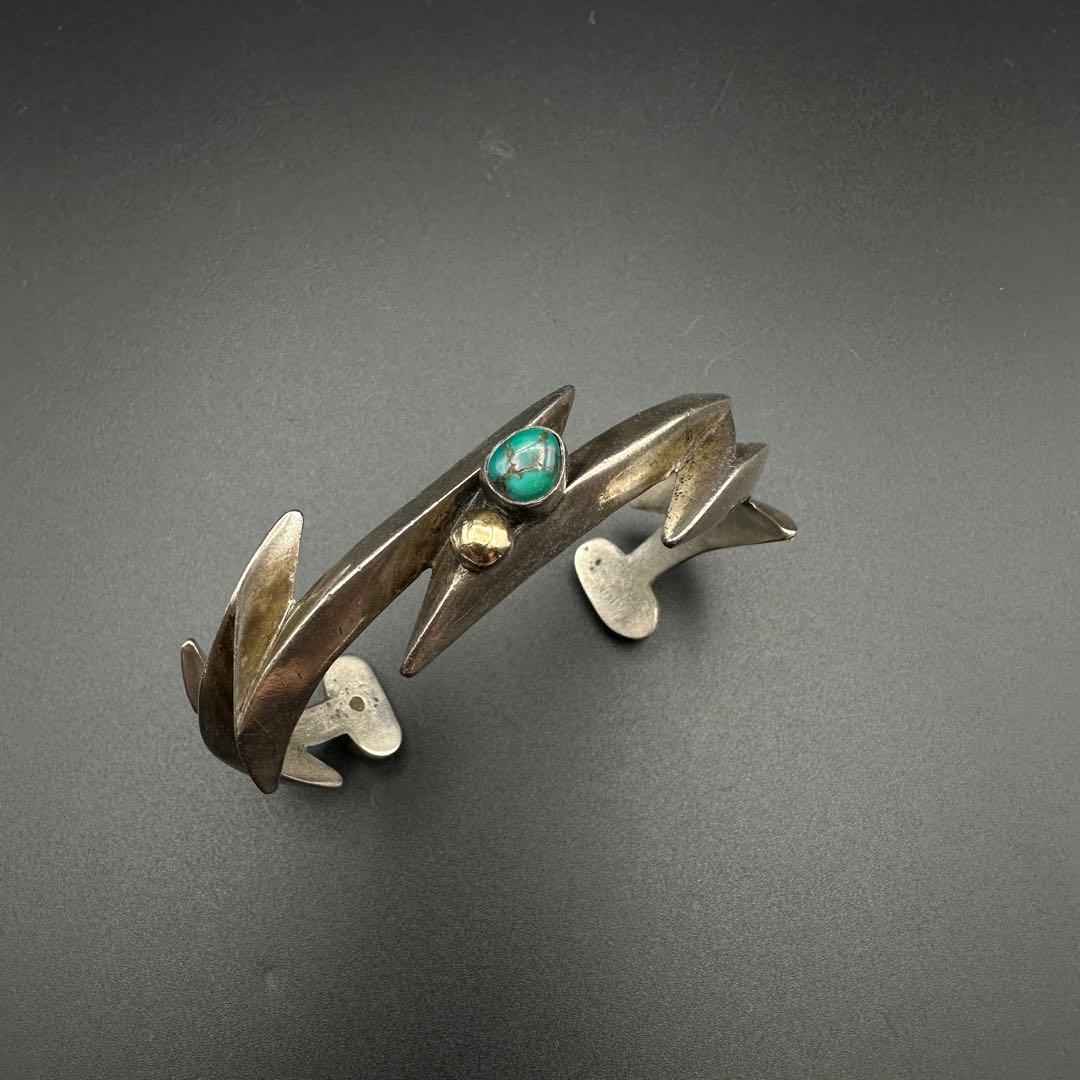 Navajo Aaron Anderson ライトニング バングル　ターコイズ