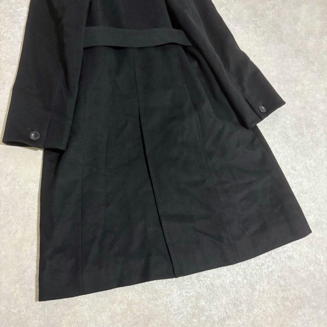 【美品】ナチュラルビューティー　ベルテッドコート　カシミヤ混　大きいサイズ　3L