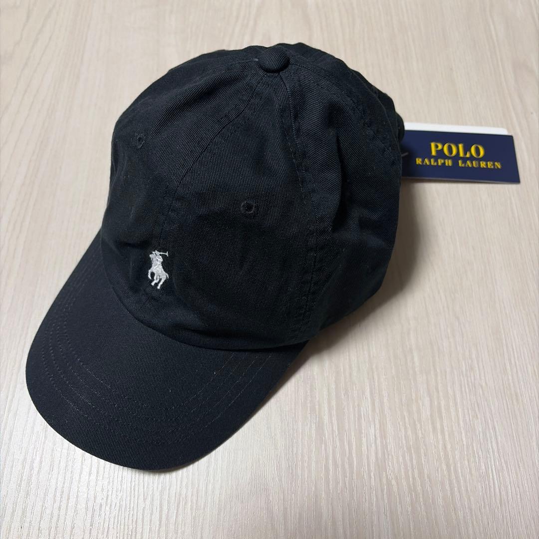 ポロ　ラルフローレン黒 ベースボールキャップ
