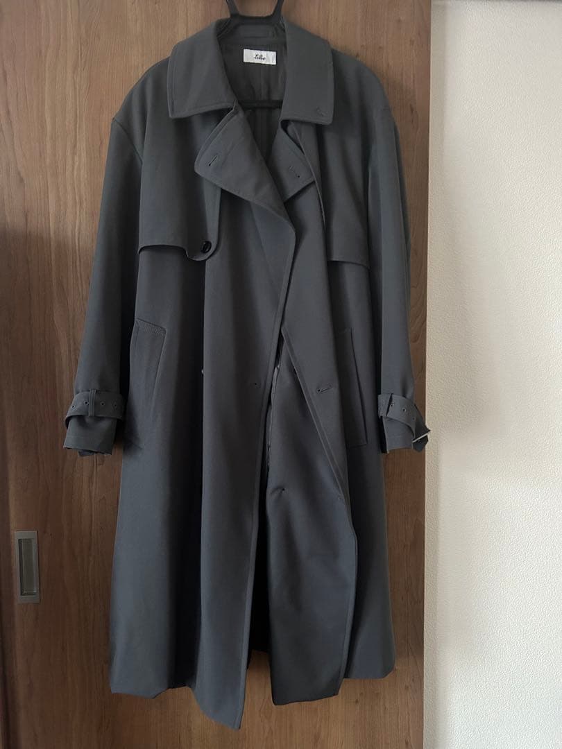 【美品】Loose/ルース モードオーバー ハイネックトレンチコート