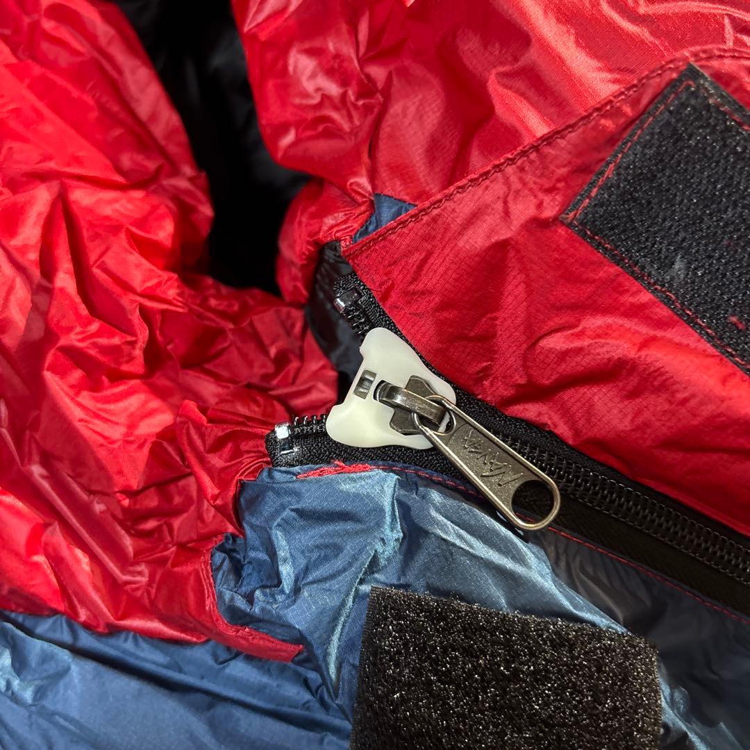 NANGA オーロラライト 900DX Sサイズ 寝袋 シュラフ 赤/青 厳冬期