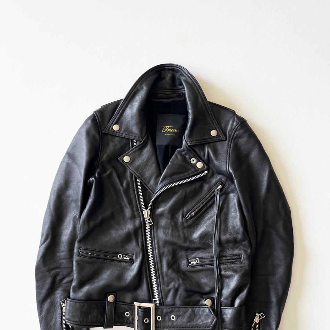 ▼極美品✨TRUNO by NOISEMAKERライダースジャケット ラムレザー