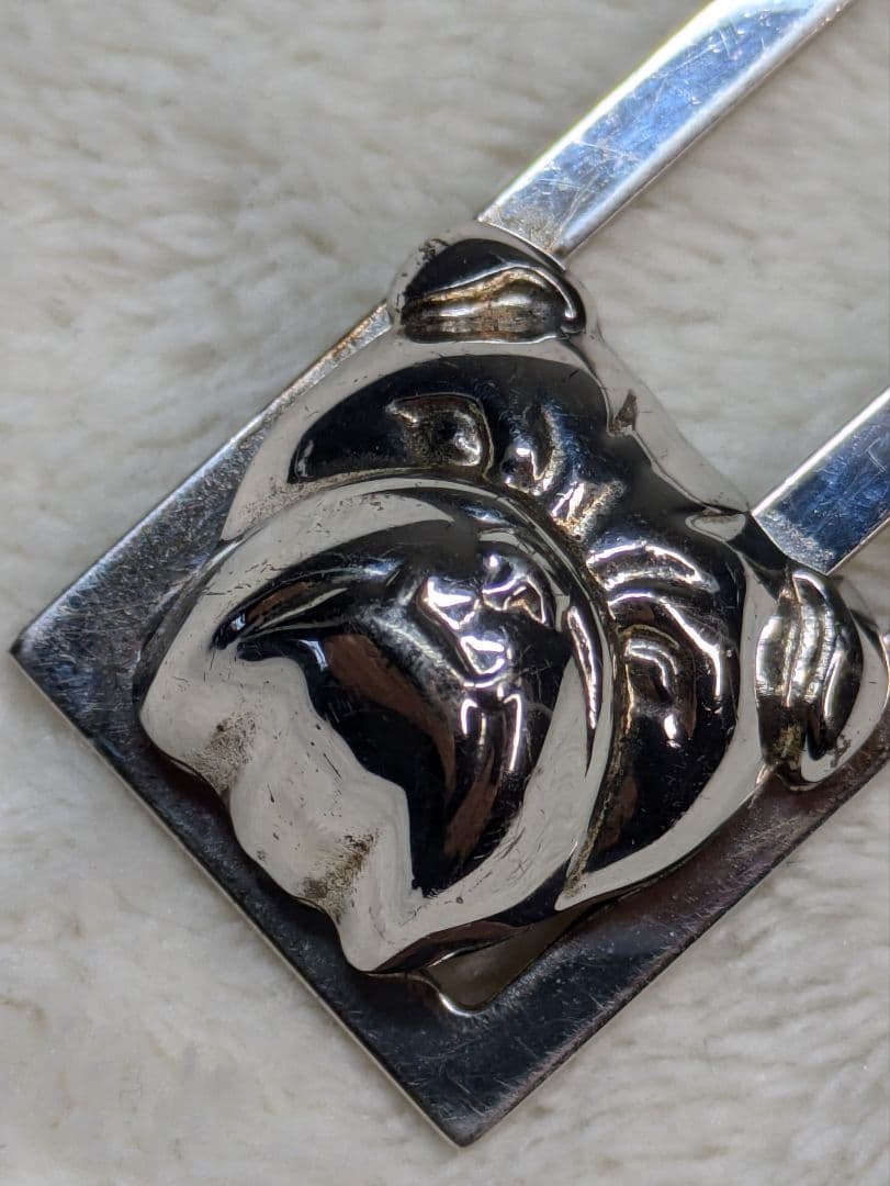 ダンヒル　マネークリップ　シルバー925　ブルドッグ　銀製　ライター