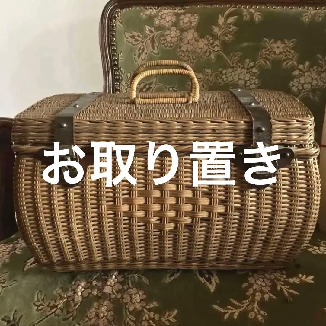 フランスアンティークパニエマルシェ　フランスアンティークサック・ド・フィヨンセ