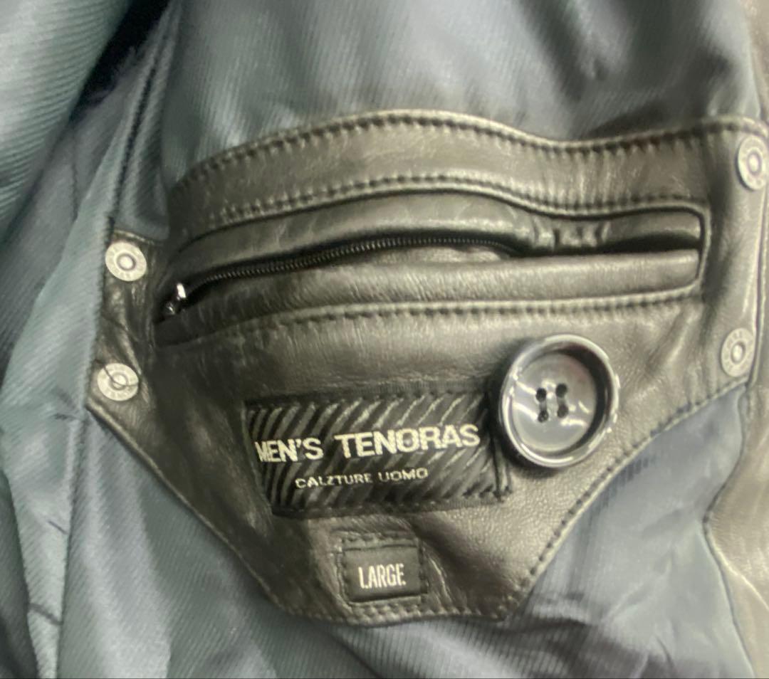 MEN’S TENORAS メンズティノラス レザー トレンチコート Mサイズ