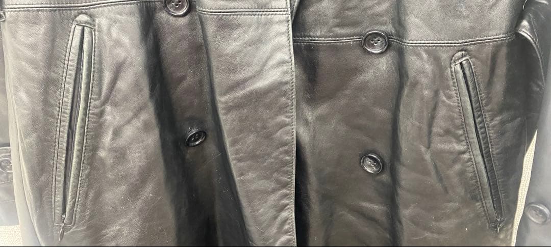 MEN’S TENORAS メンズティノラス レザー トレンチコート Mサイズ