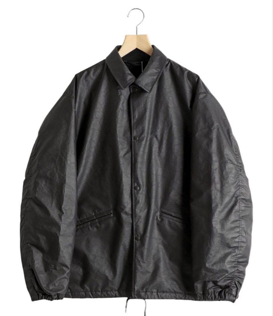 新品未使用 サイズ1 25SS COMOLI ペーパーレザーコーチジャケット