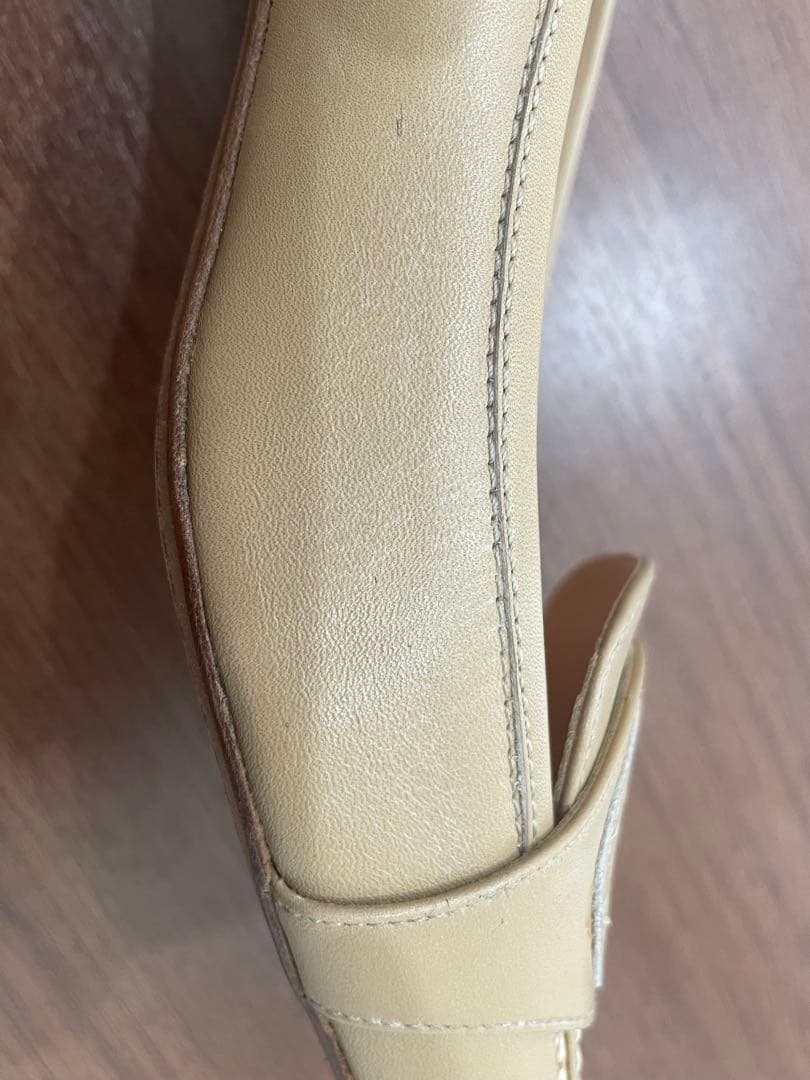 石原タイコ☆HERMES パンプス/36.5/BEG エルメス