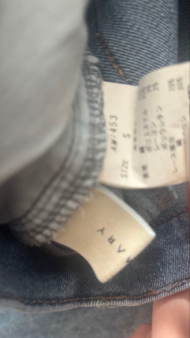 Lacey ribbon heart hip denim アンドマリー S