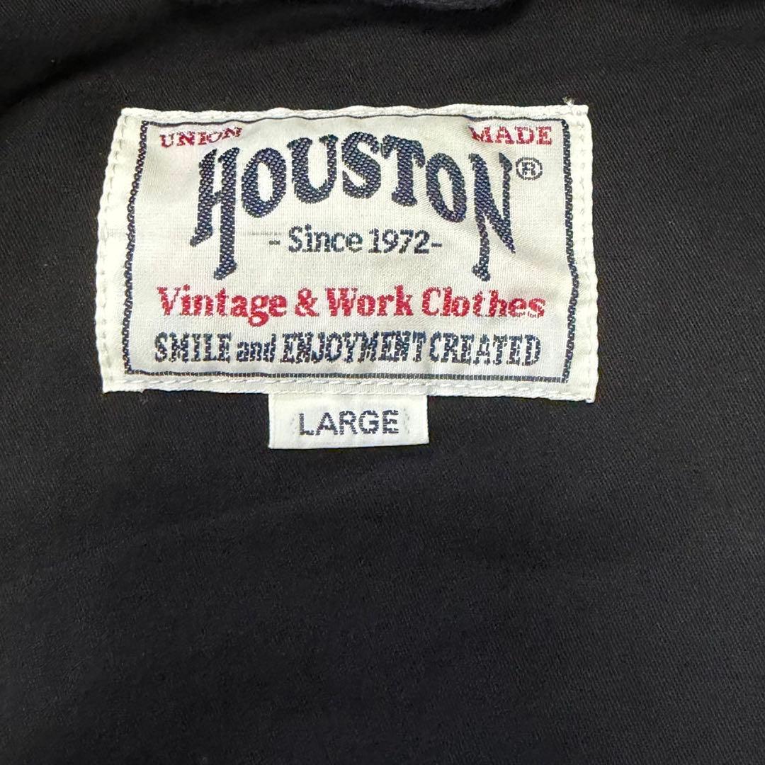 Houston コットン リネン ベトジャン ジップアップ ブルゾン サイズL