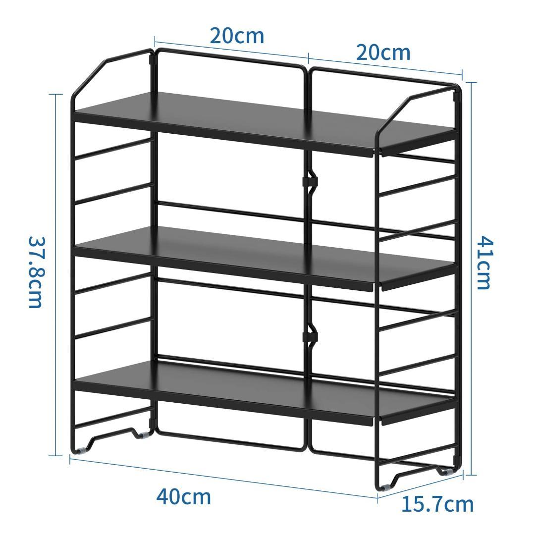 多機能 耐荷重安定感 ３段調味料収納ラック