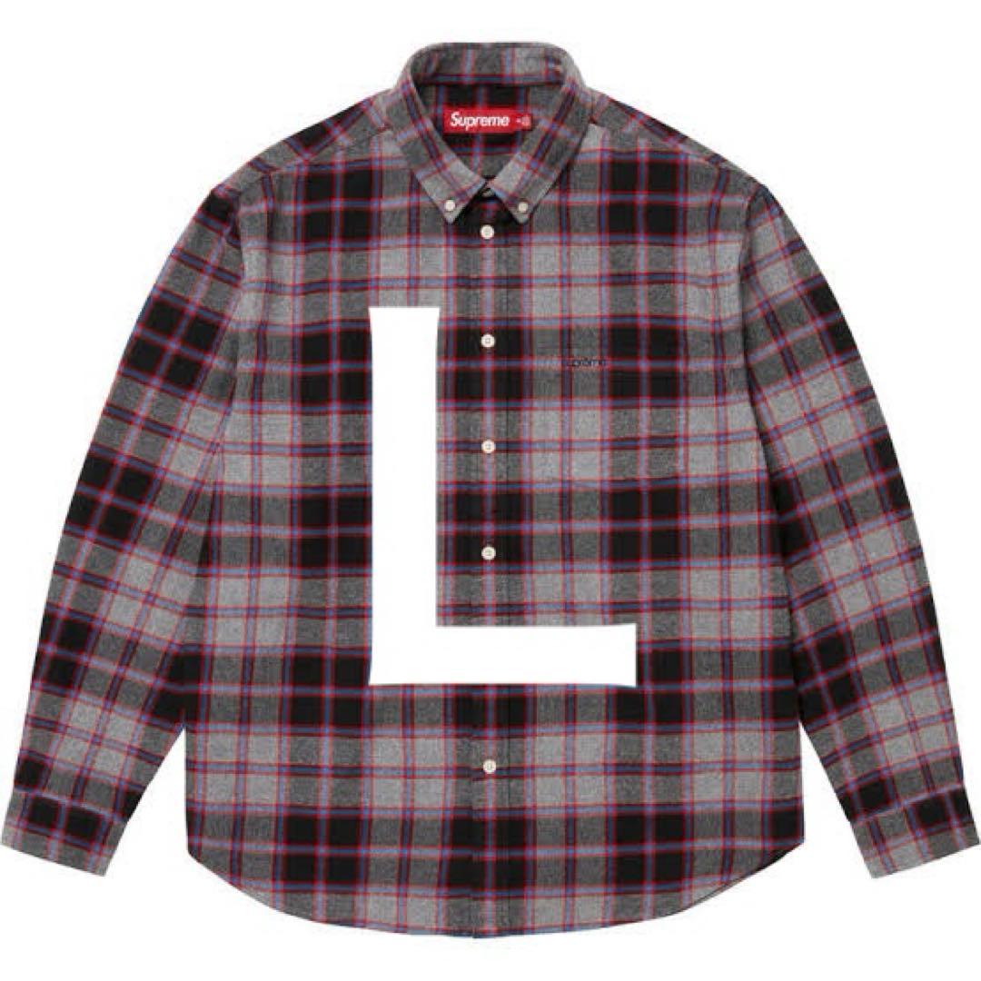Supreme 25FW Plaid Flannel Shirt サイズ Ｌ