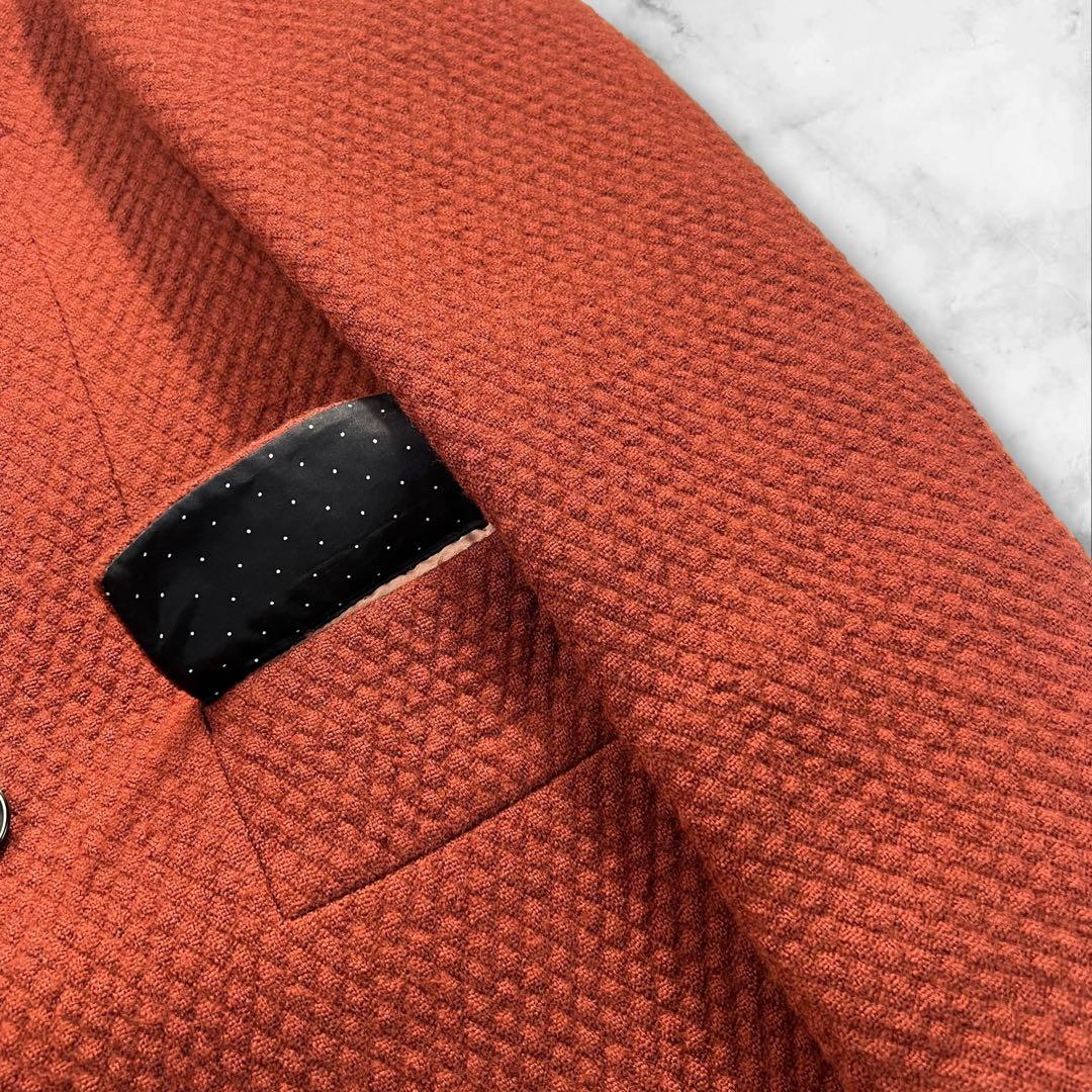 極美品 Paul Smith ダブルプレストチェスターコート サイズM オレンジ