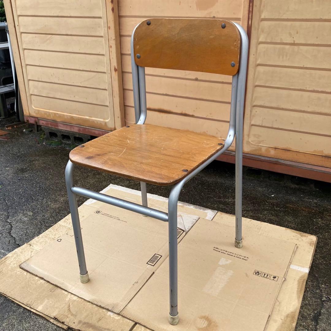4点セット チトセ 学校 椅子 レトロ CDHK