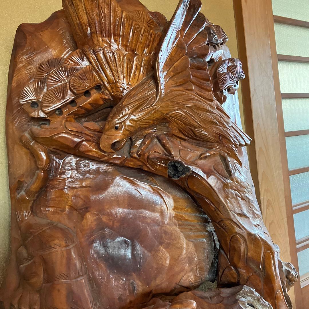 木彫り　置物　玄関アート