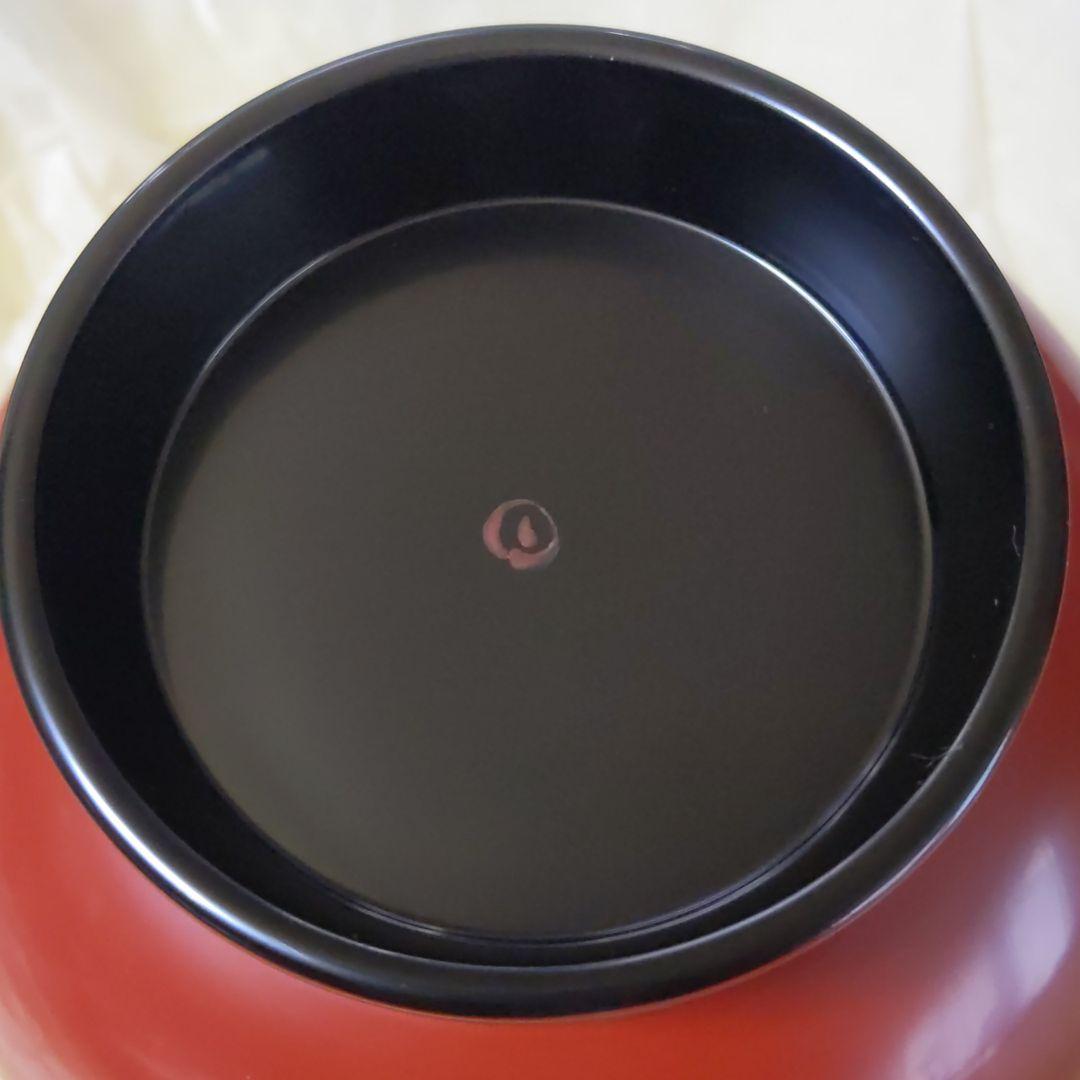 佐藤阡朗作　大朱椀　４客　希少