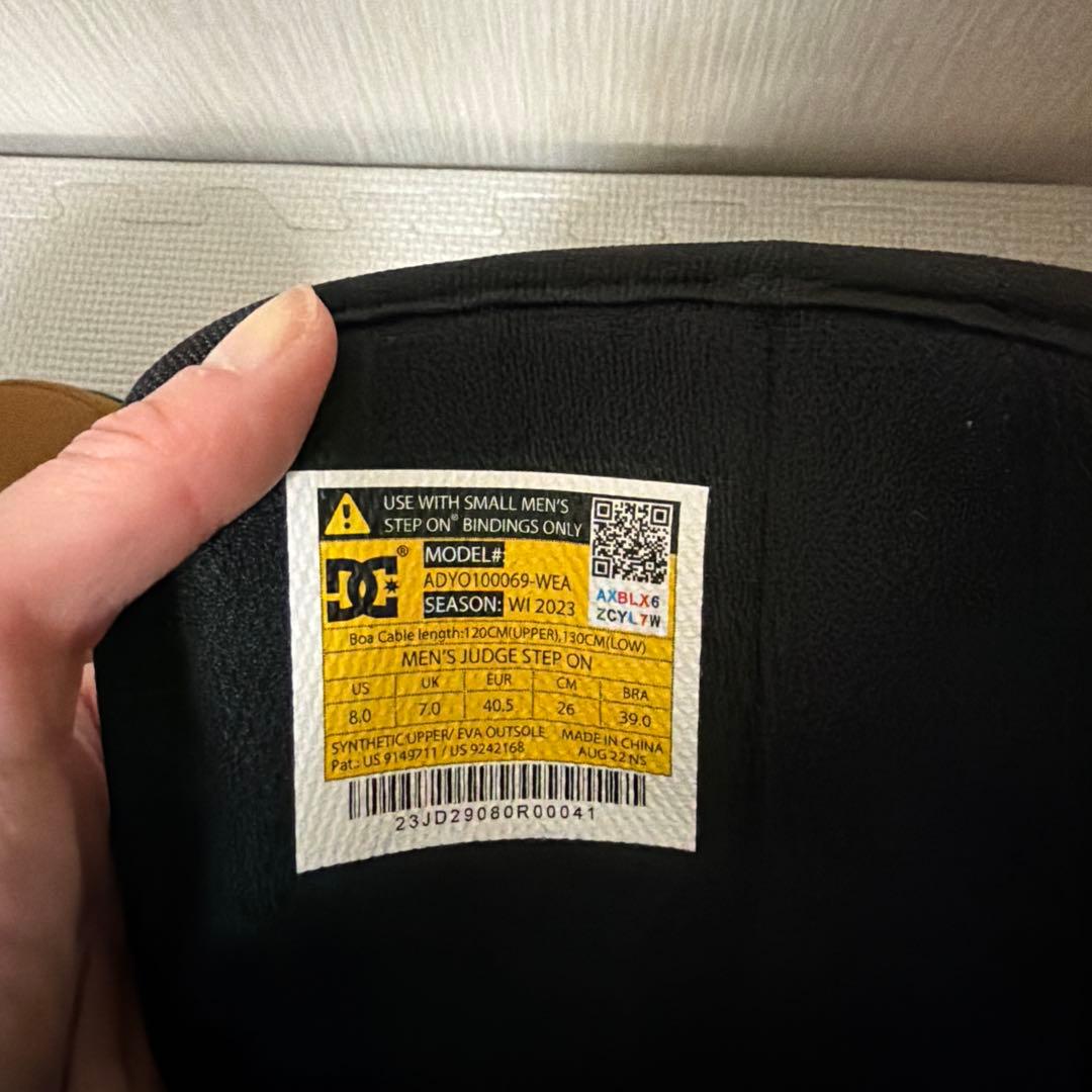 【stepon】DC スノーボードブーツ BOAシステム ブラウン