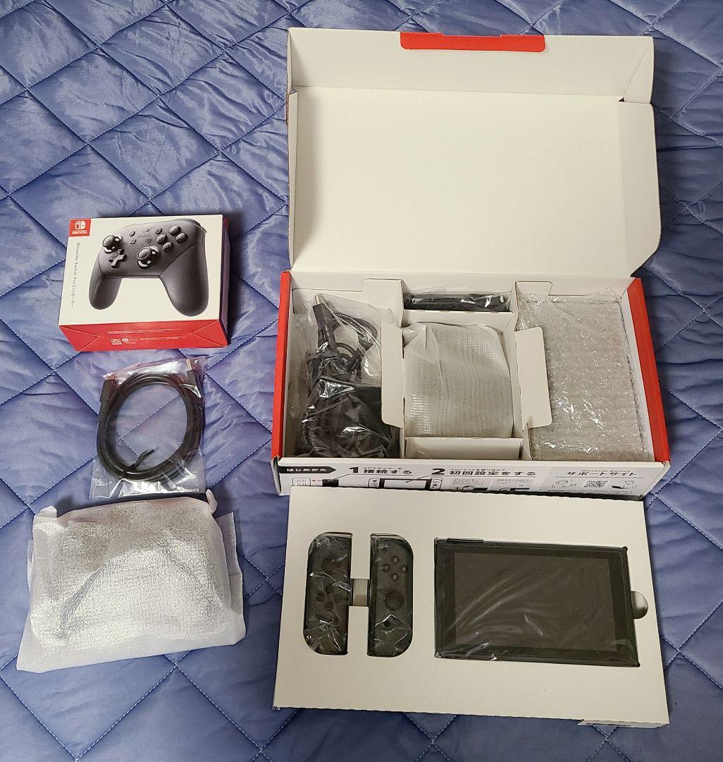 【プロコン付】Nintendo Switch グレー & プロコントローラー