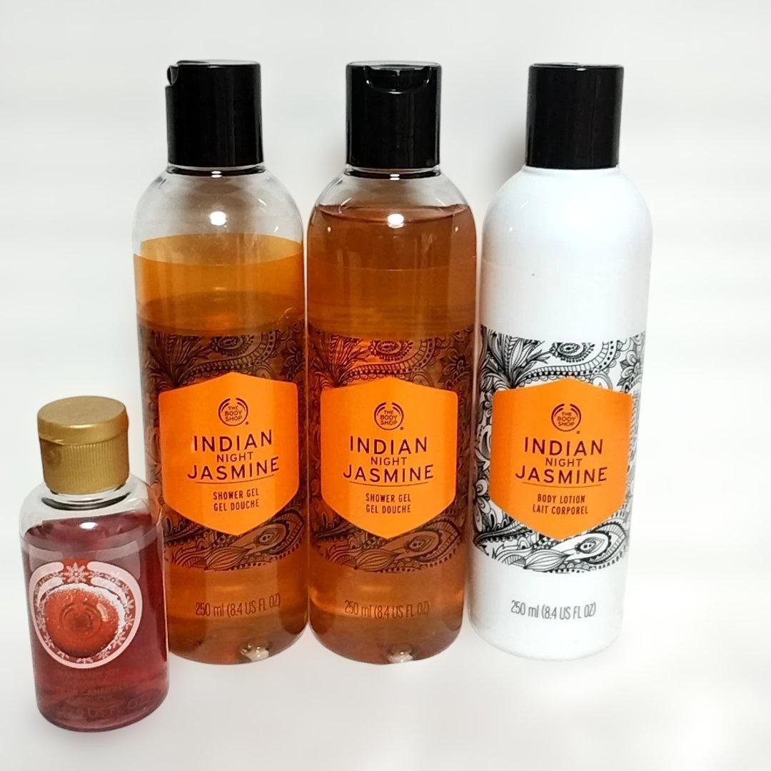 廃盤レアボディショップインディアンナイトジャスミンボディローションシャワージェル