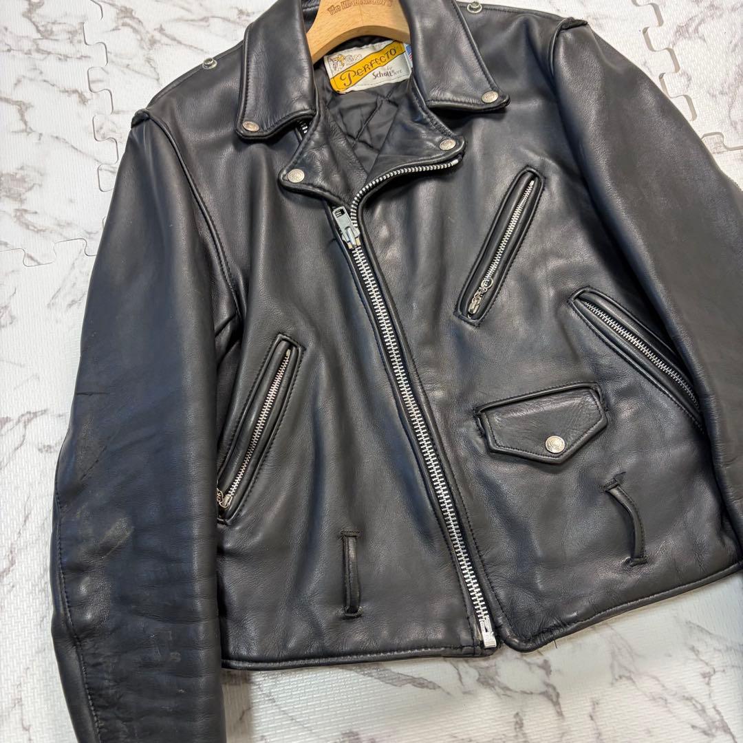 悪天使用⭕️ schott ダブルライダース 40size 618 ブラック