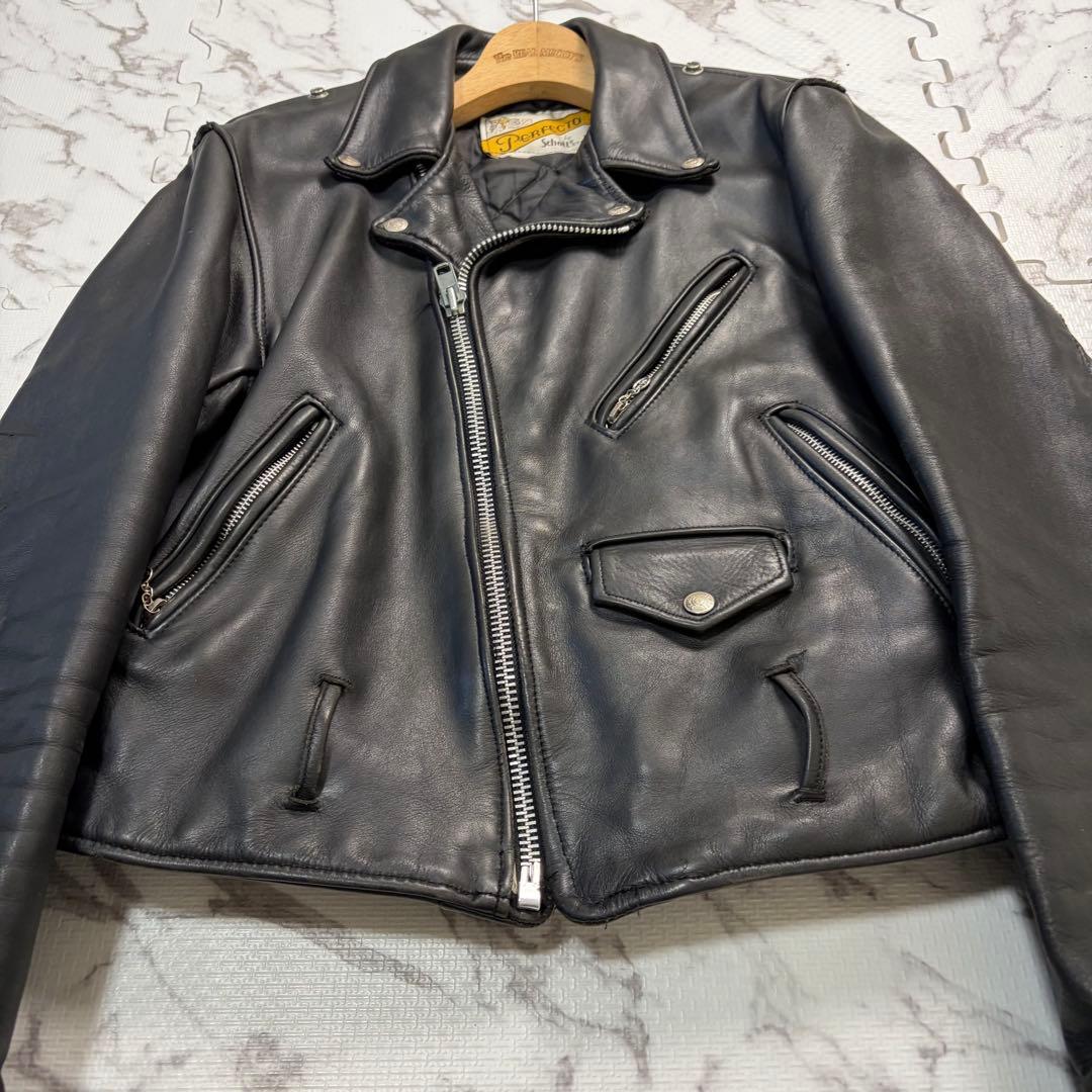 悪天使用⭕️ schott ダブルライダース 40size 618 ブラック