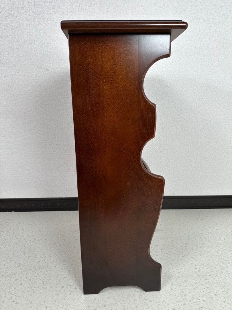 カリモク コロニアル マガジンラック 本棚 電話台 花台 管理No.※i4