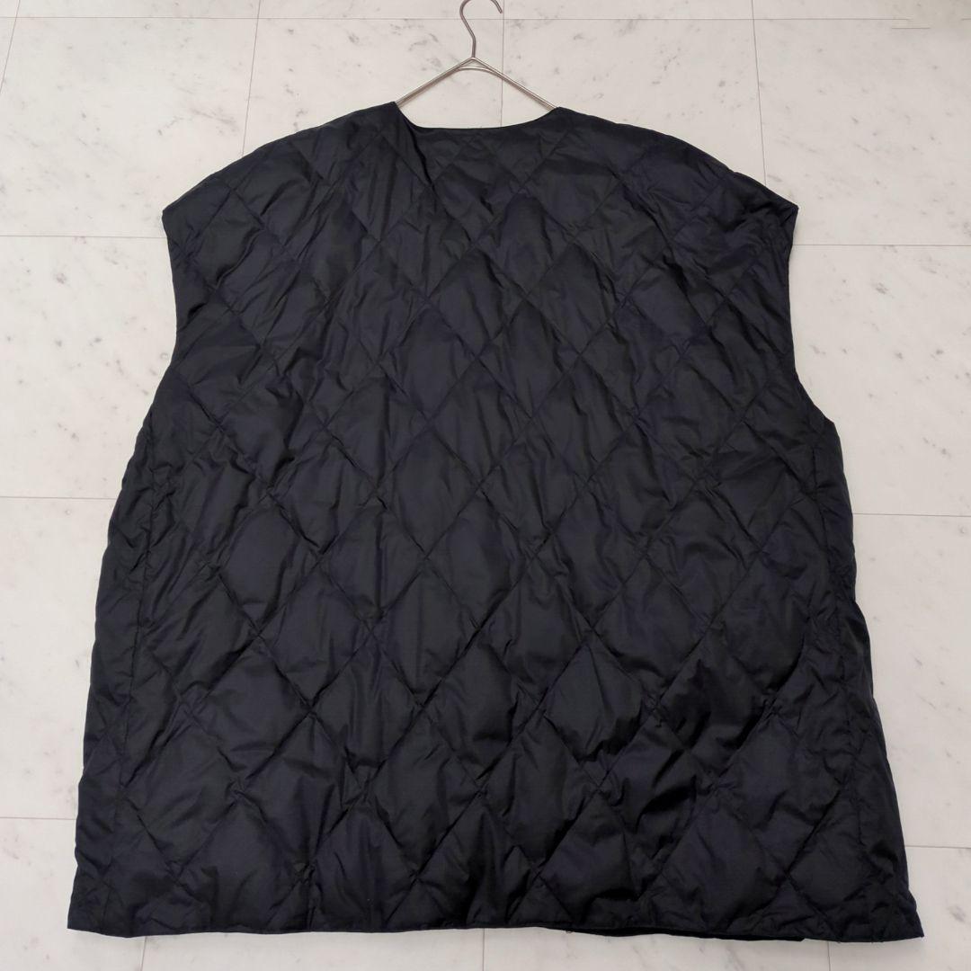 ソラモナポッシェ solamonat pocheリバーシブルビッグダウンベスト黒