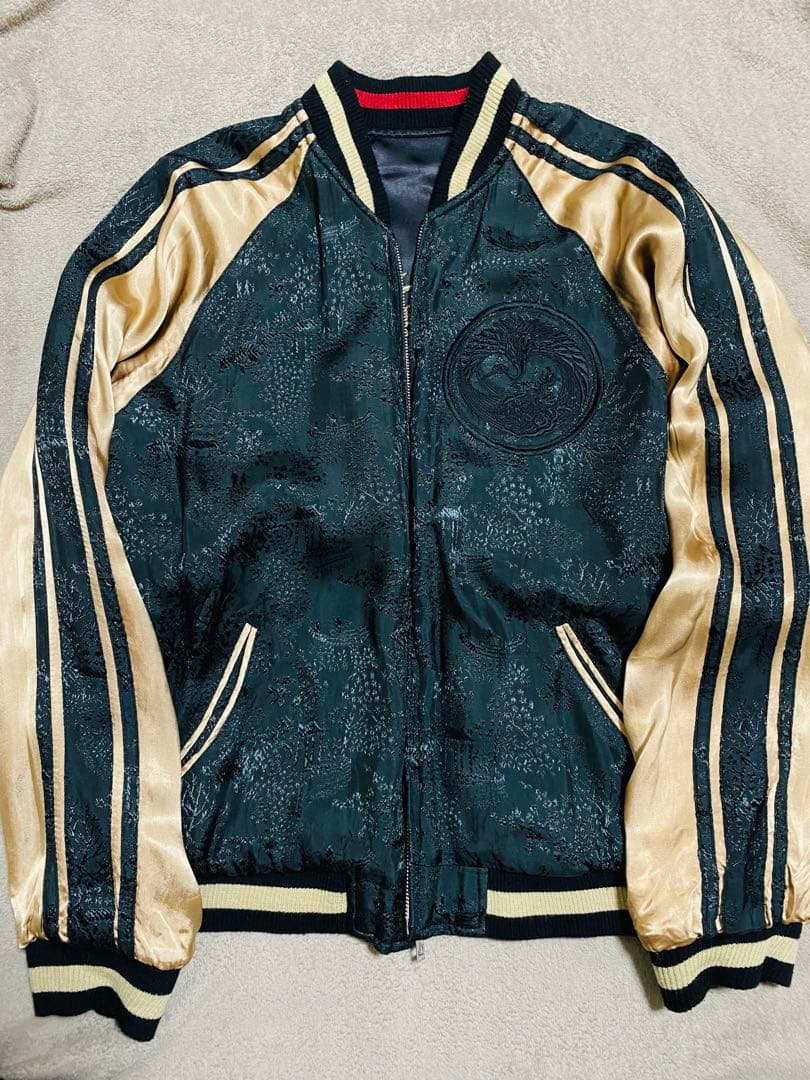 美品 japanese SCRIPT 龍２面用 日本限定スカジャン unisex