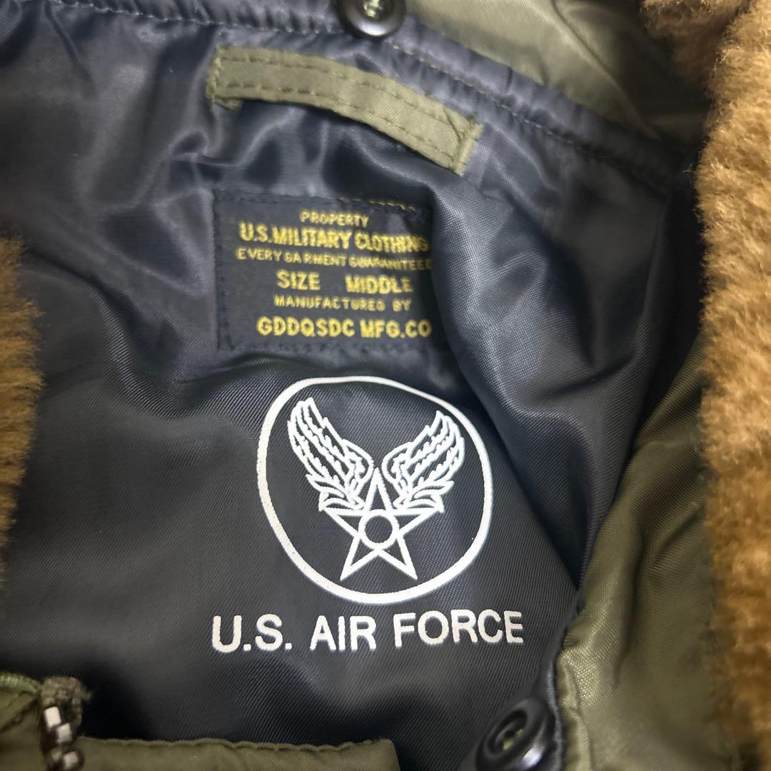 【美品】U.S. AIR FORCE フライトジャケットB-15 ファー