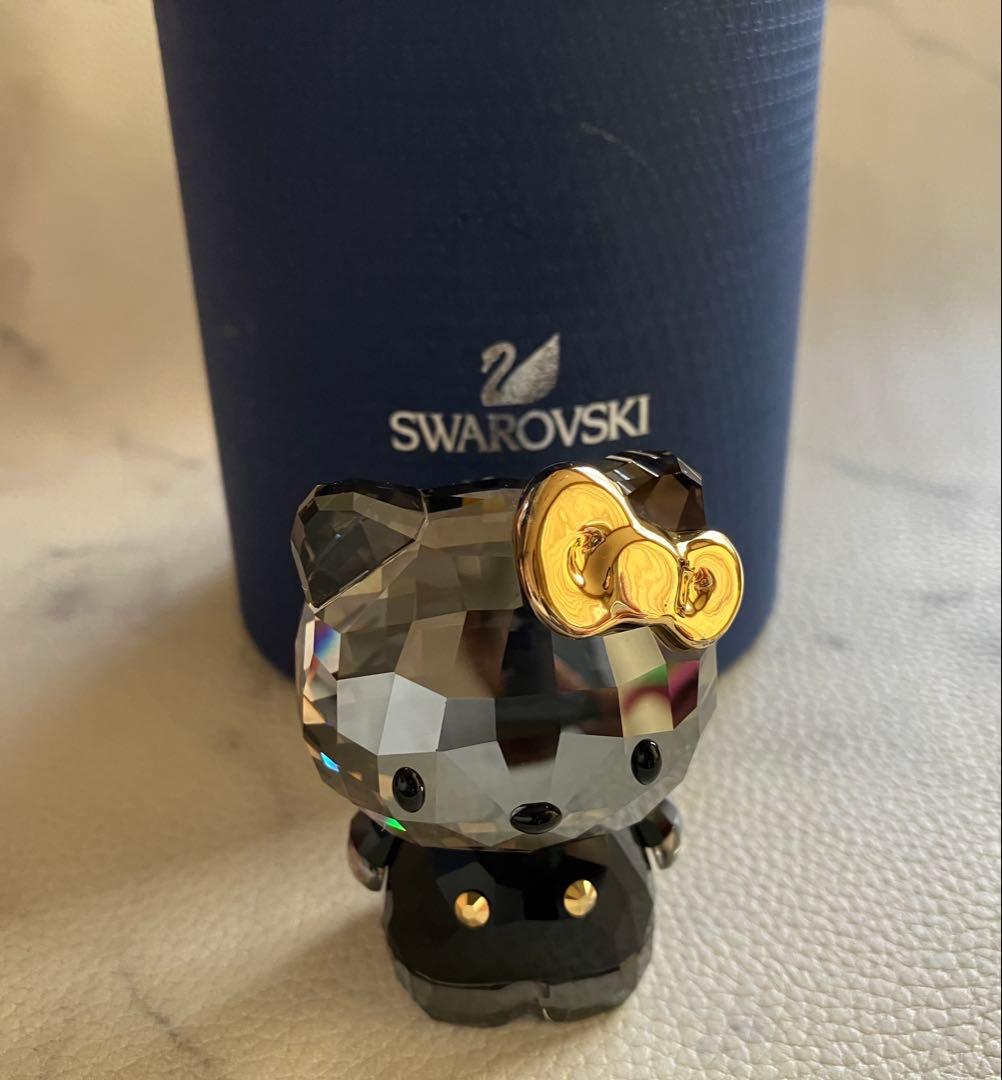 Swarovski 2012年スワロフスキーハローキティ 置物・ブラック
