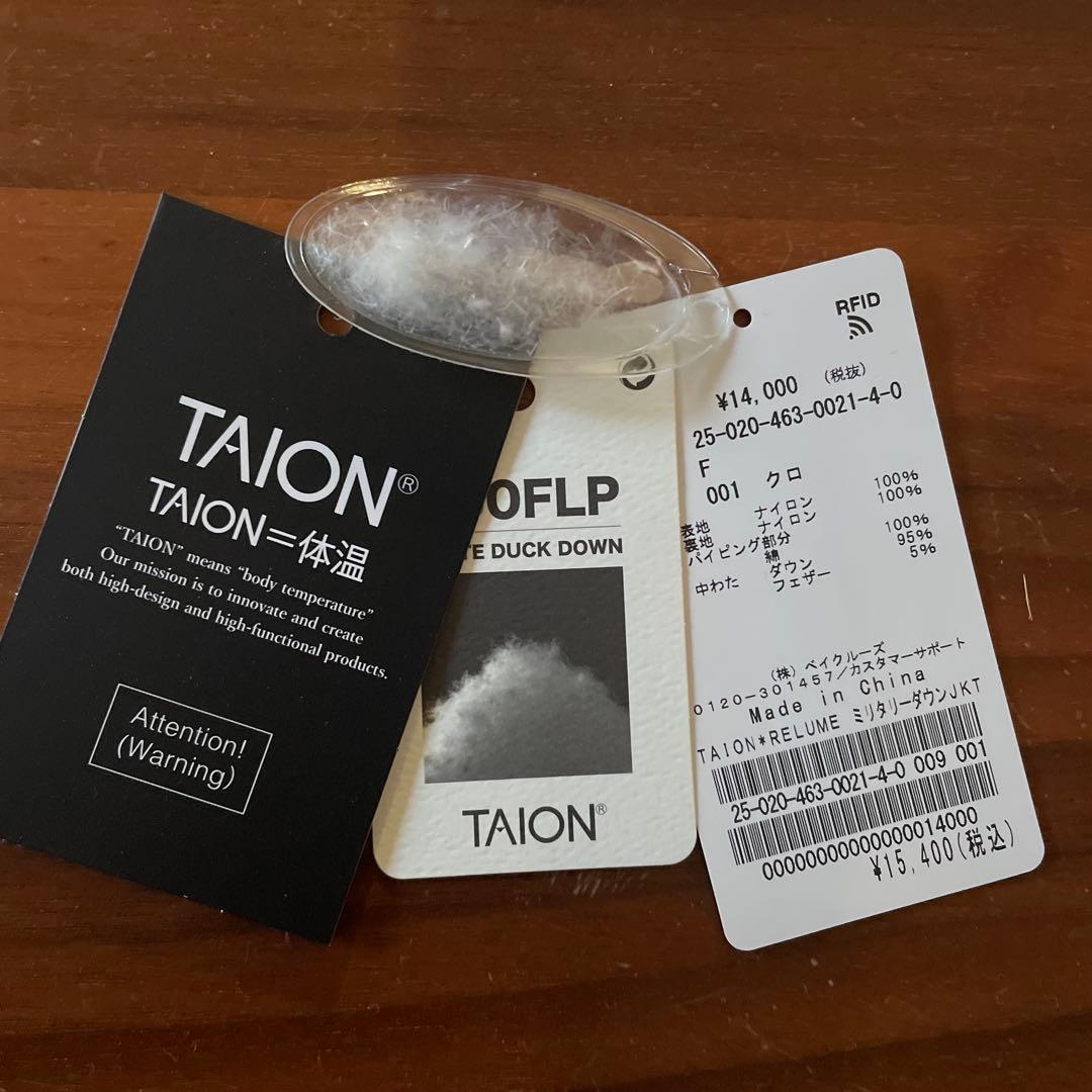 TAION （journal standard）ブラックダウンジャケット