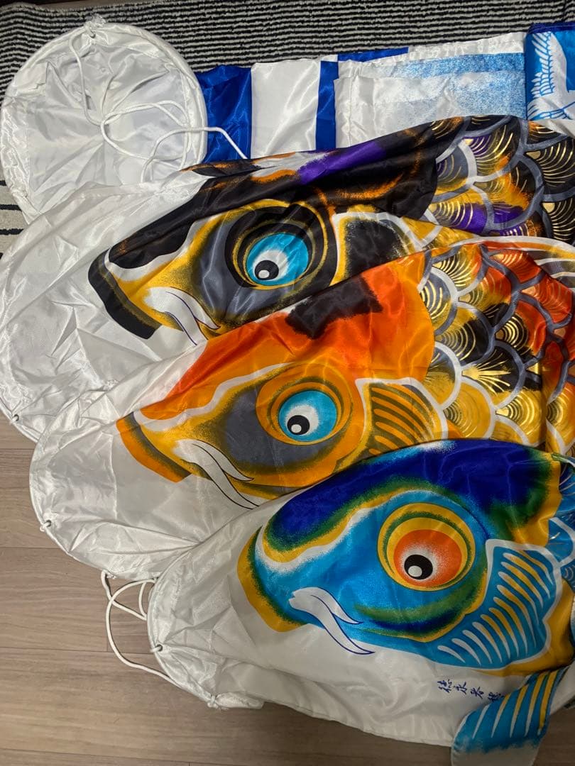 鯉のぼり　徳永　京錦　使用品　3Mセット　こいのぼり