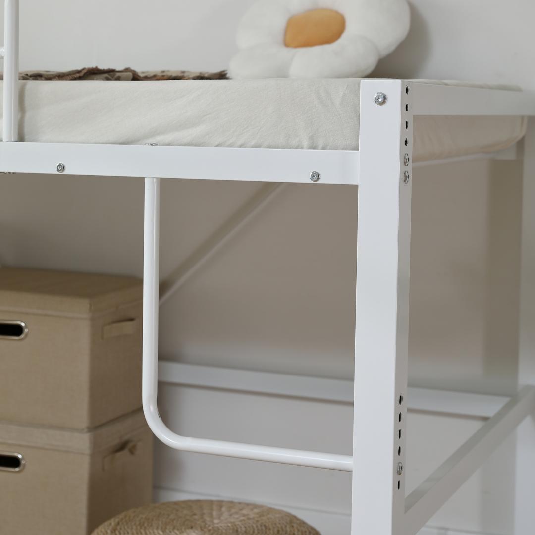 限定価格！【高さ90cm】ロフトベッド 省スペース 収納 北欧風　高さ調整可能