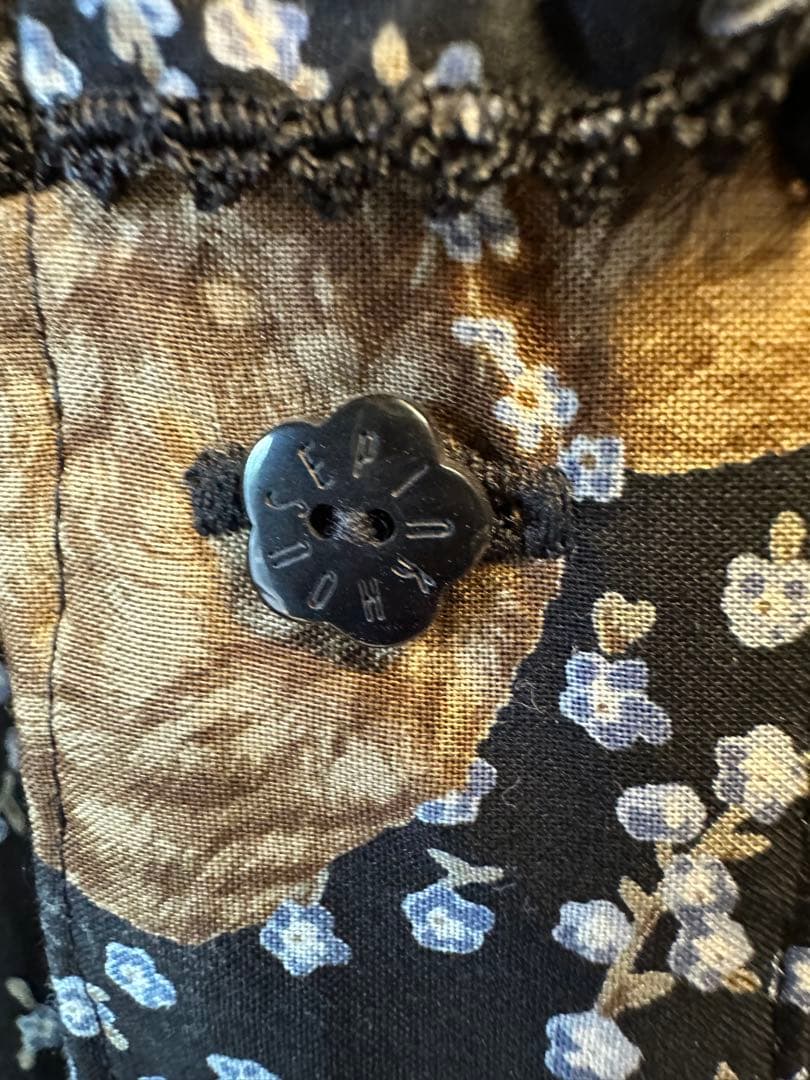 PINKHOUSE フレアスカート 黒と白のドット柄